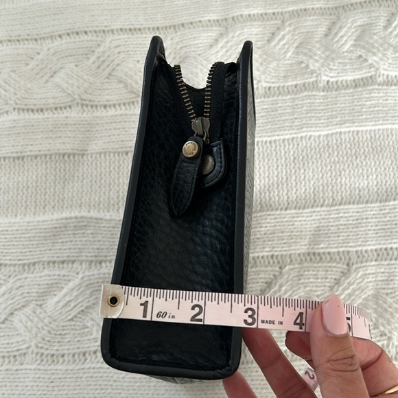 Burberrys Clutch Bag Leather Black vintage - Picture 16 of 16